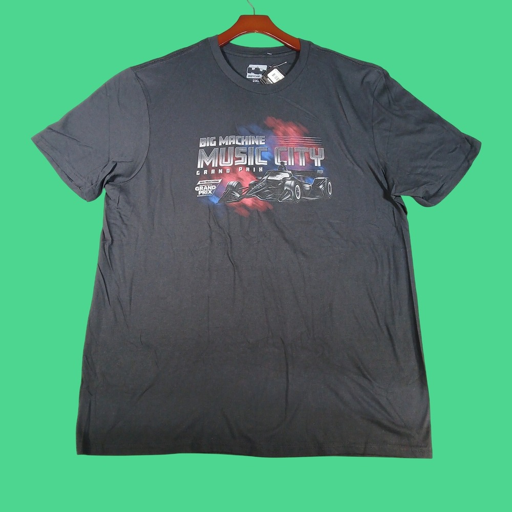 IndyCar Music City Grand Prix T-Shirt Mens 2XL Black Graphic Racing 2023